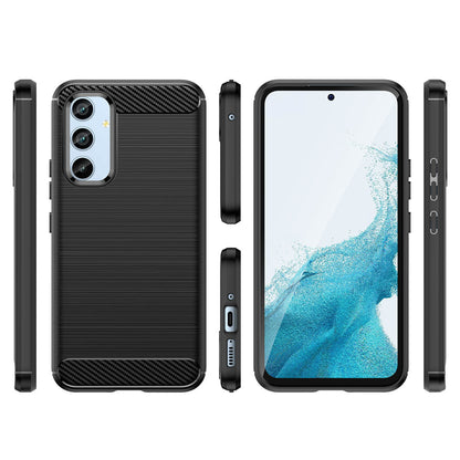 Fodral för Samsung Galaxy A54 A546, OEM, Kolfiber, Svart
