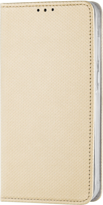 Fodral för Samsung Galaxy A12 Nacho A127 / M12 M127 / A12 A125, OEM, Smart Magnet, Guld