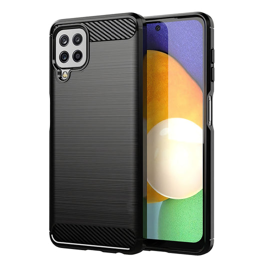 Fodral för Samsung Galaxy A22 A225, OEM, Kolfiber, Svart