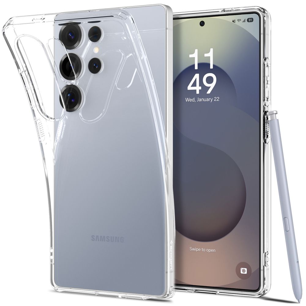 Fodral för Samsung Galaxy S25 Ultra S938, Spigen, Liquid Crystal, Transparent ACS08948
