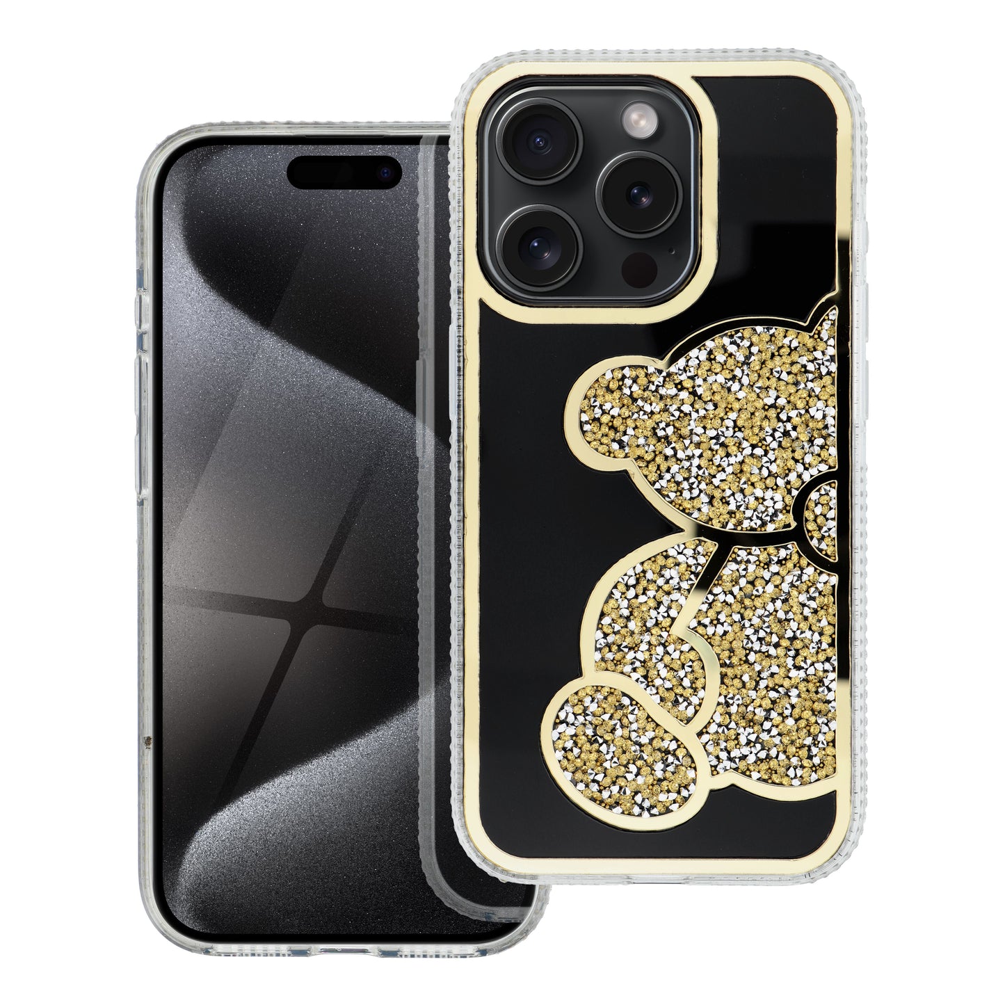 Fodral för Samsung Galaxy A15 5G A156 / A15 A155, OEM, Teddy Bear, Guldig