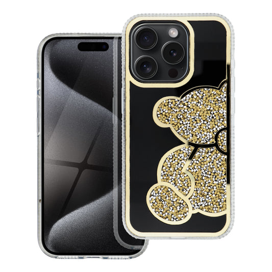 Fodral för Samsung Galaxy A15 5G A156 / A15 A155, OEM, Teddy Bear, Guldig