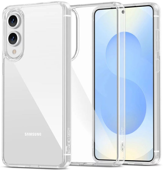 Skyddsfodral för Samsung Galaxy S25 Edge S937, Tech-Protect, Flexair Hybrid, Transparent