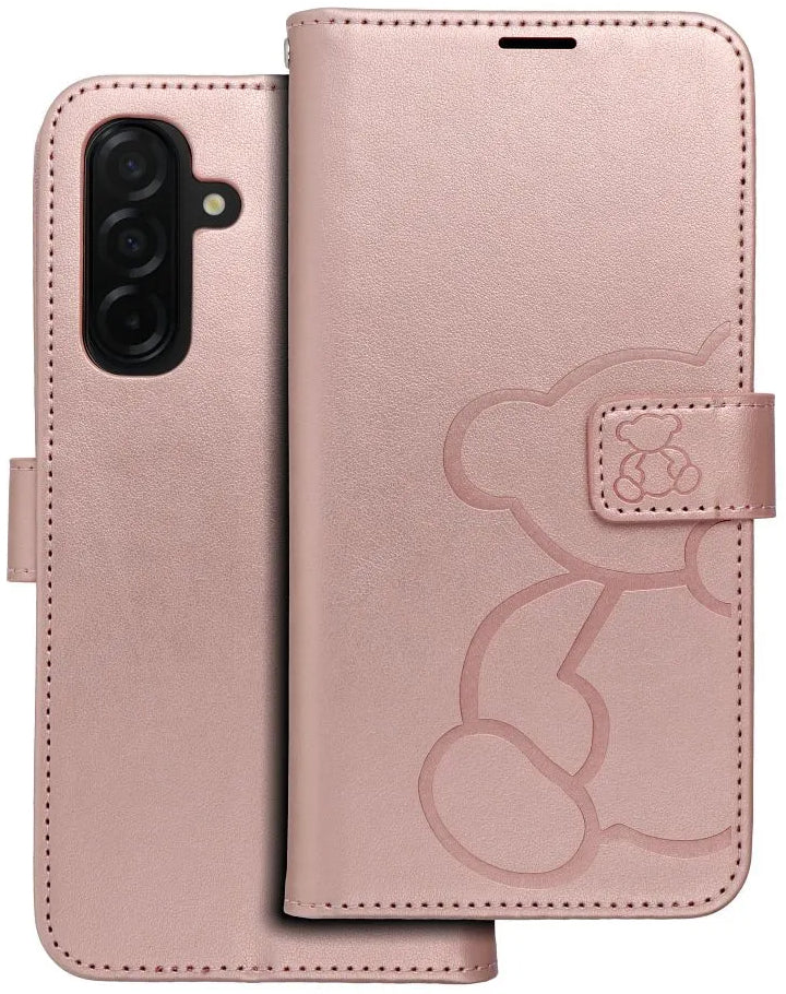 Fodral för Samsung Galaxy A26 A266, OEM, MEZZO Teddy Bear, Roséguld