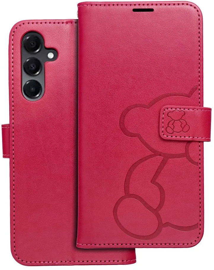 Fodral för Samsung Galaxy A16 5G A166, OEM, MEZZO Teddy Bear, Magenta