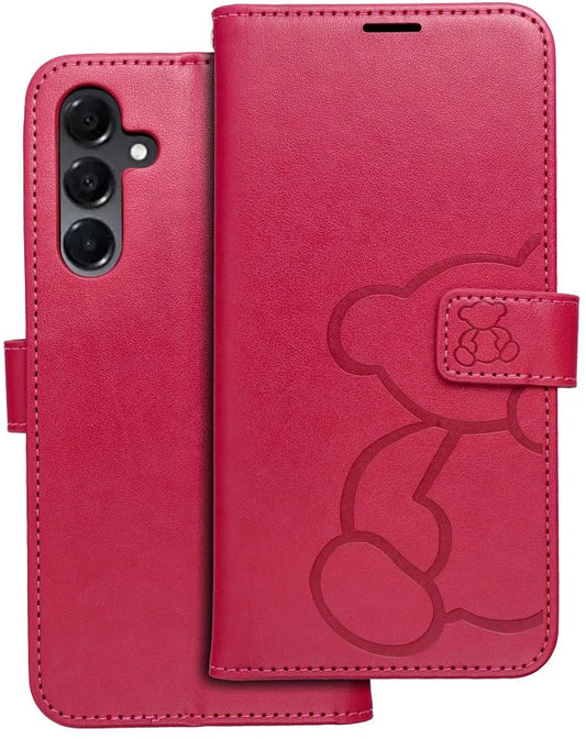Fodral för Samsung Galaxy A16 5G A166, OEM, MEZZO Teddy Bear, Magenta