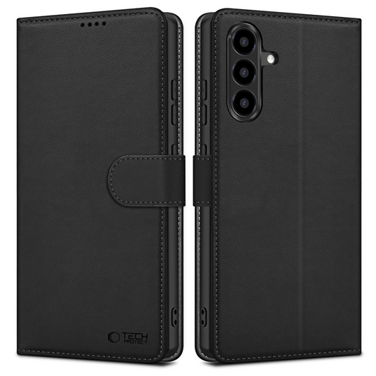 Fodral för Samsung Galaxy A37 5G / A56 A566 / A36 A366, Tech-Protect, Plånbok, Svart