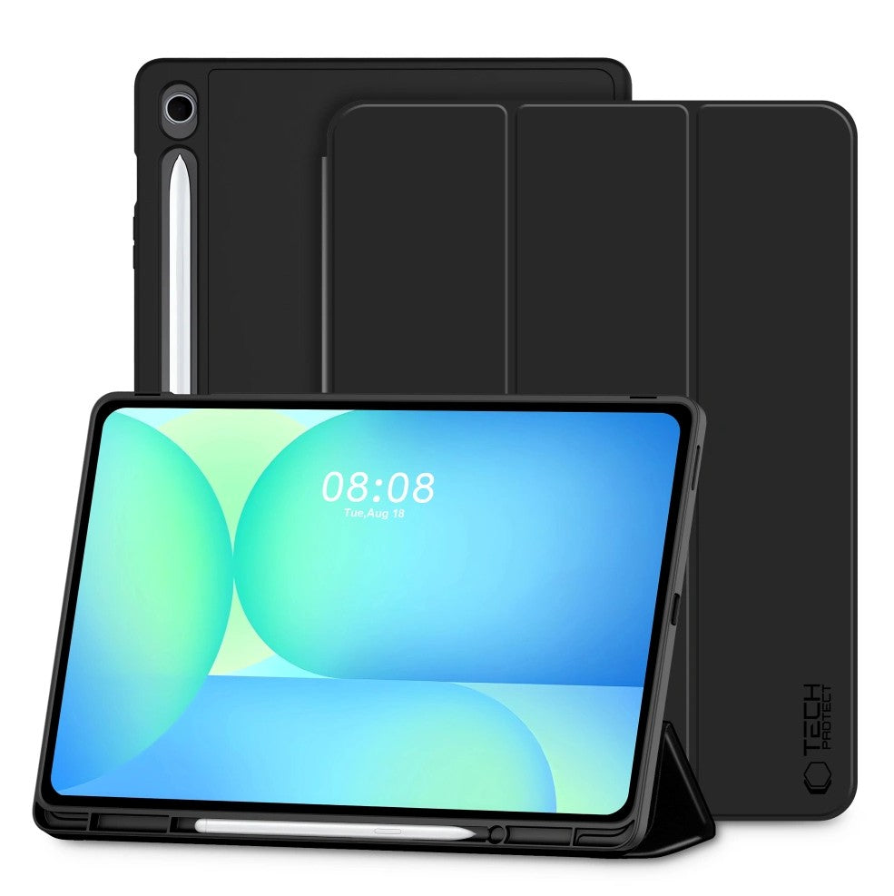 Fodral för Samsung Galaxy Tab S10 FE+, Tech-Protect, SC PEN, Svart