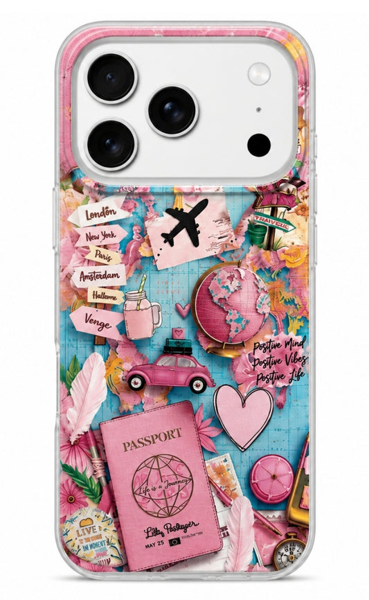 Fodral för Samsung Galaxy A07 / A07 4G A075, Perfect Case, Dreamora Pink Flight, Flerfärgad