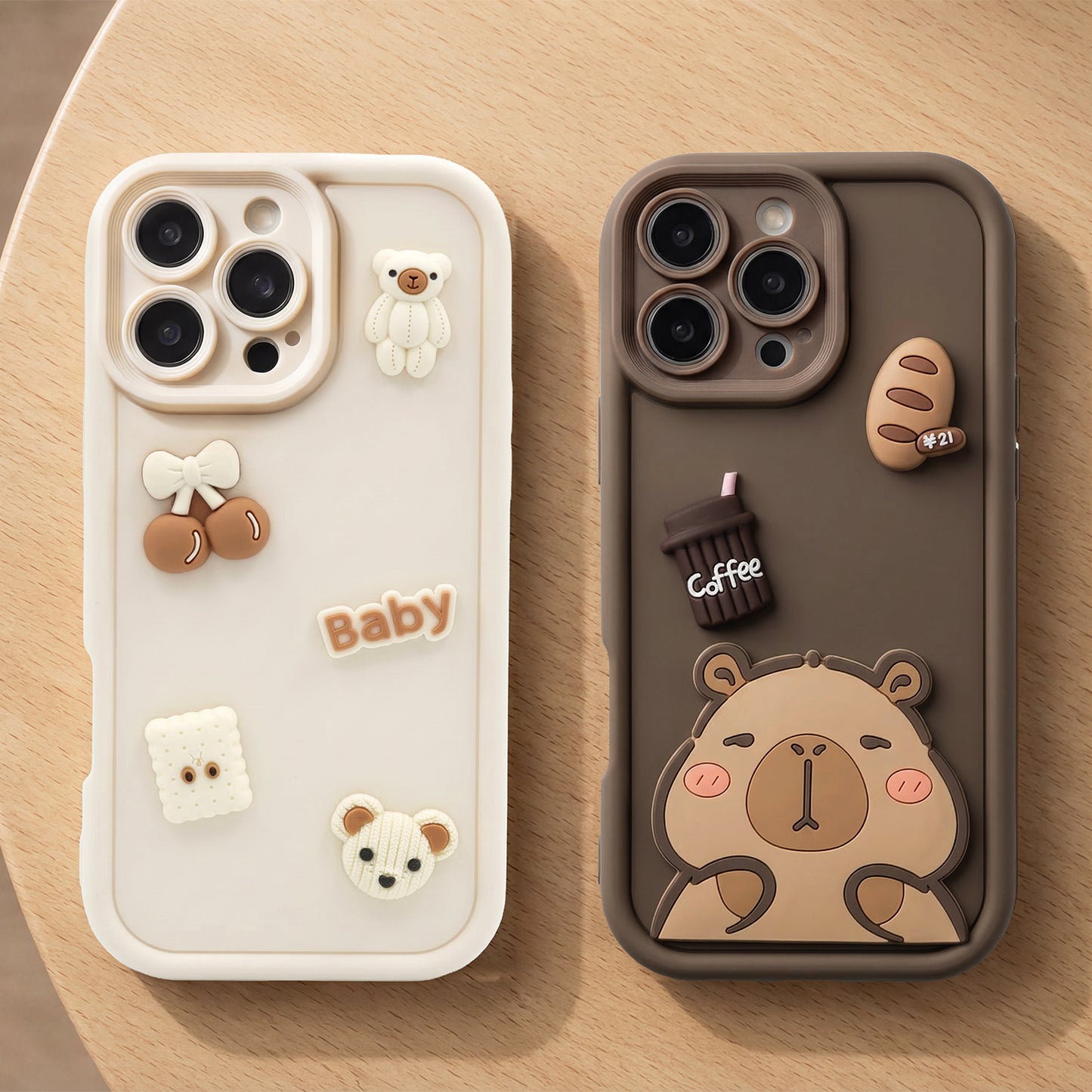 Fodral för Samsung Galaxy S25 Ultra S938, OEM, Ultra Trendy 3D Capybara, Brun