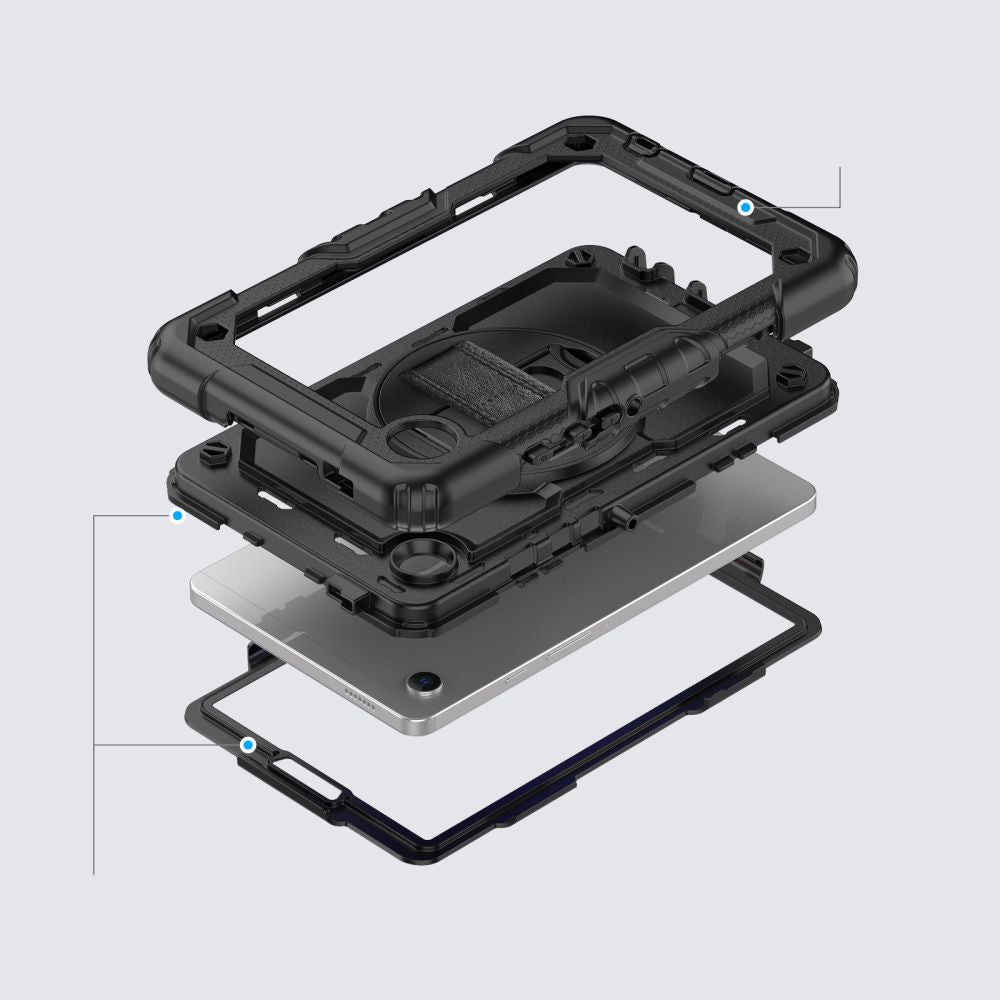 Fodral för Samsung Galaxy Tab A11+ / Tab A9+, Tech-Protect, Solid360, Svart