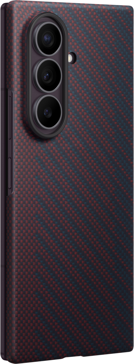 Fodral för Samsung Galaxy Z Fold8 Ultra F976, Carbon Magnet Case, Röd EF-KF976SREGWW