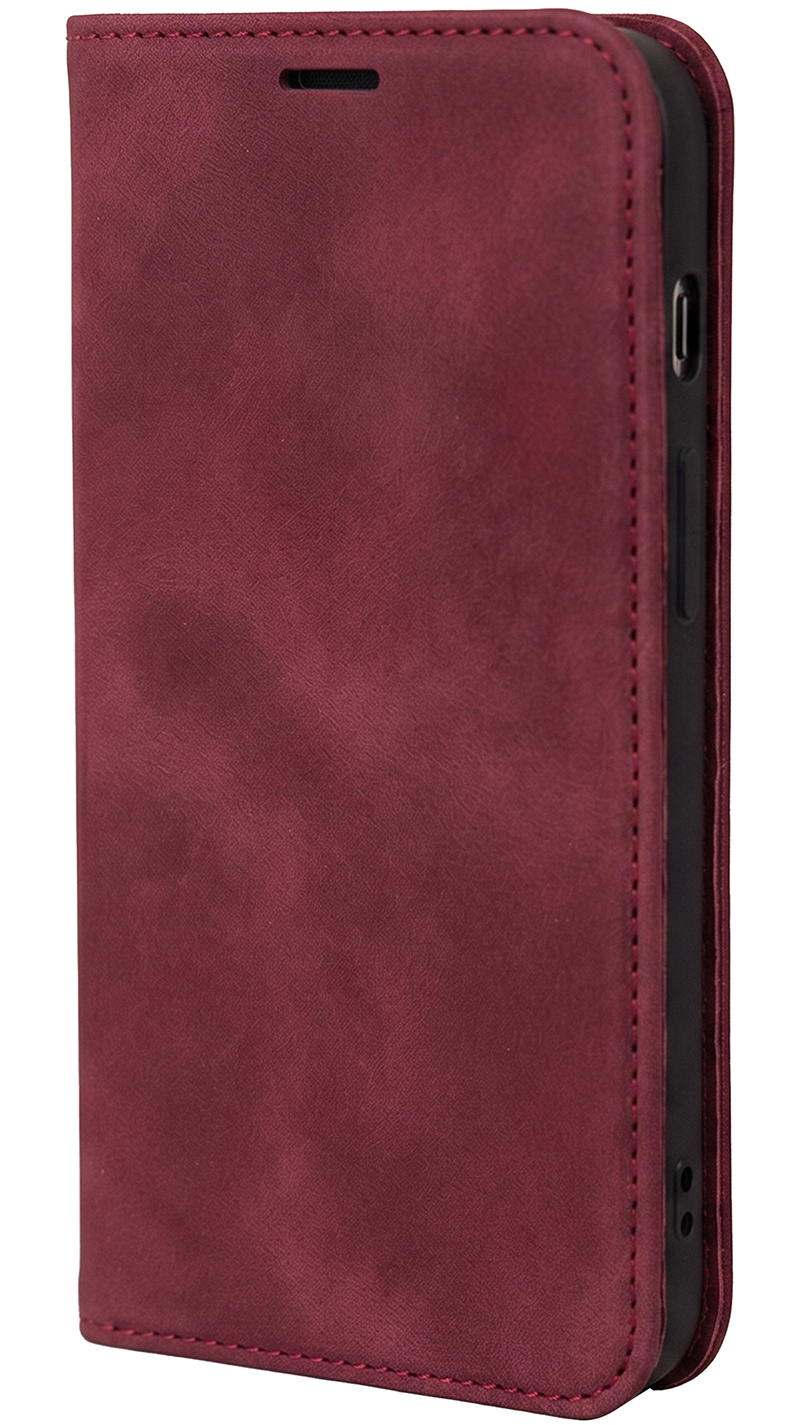 Fodral för Samsung Galaxy A18 5G A186 / A17 4G A175 / A17 5G A176 / A26 A266, OEM, Smart Suede, vinrött