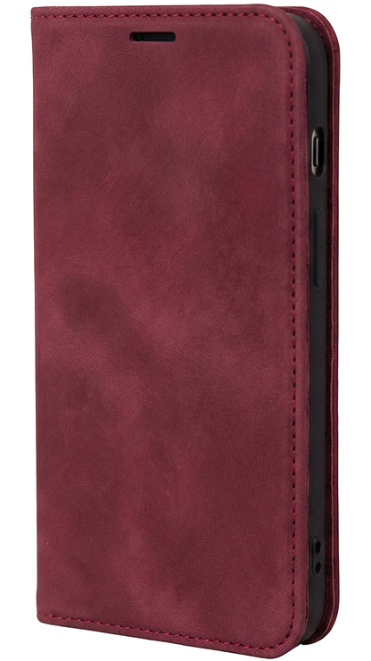 Fodral för Samsung Galaxy A18 5G A186 / A17 4G A175 / A17 5G A176 / A26 A266, OEM, Smart Suede, vinrött