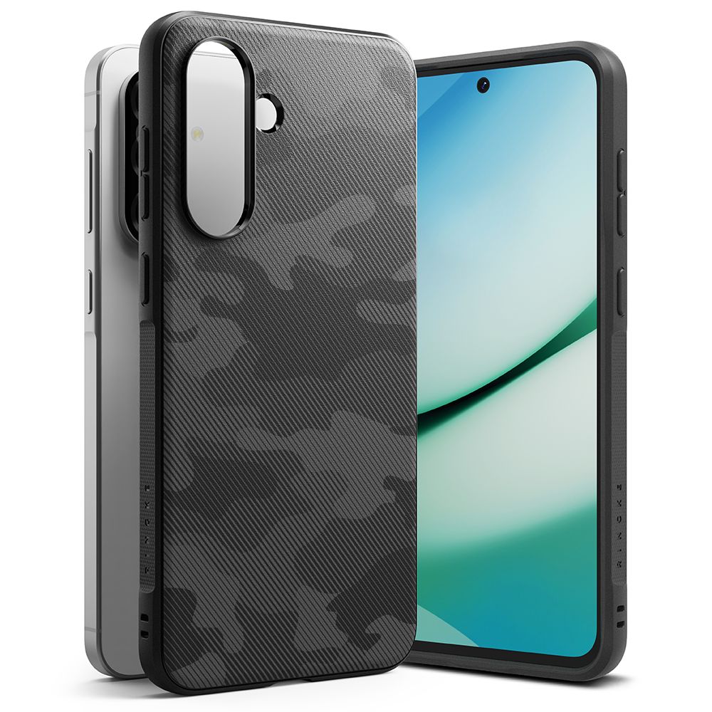 Skyddsfodral för Samsung Galaxy A36 A366, Ringke, Onyx Camo, Svart