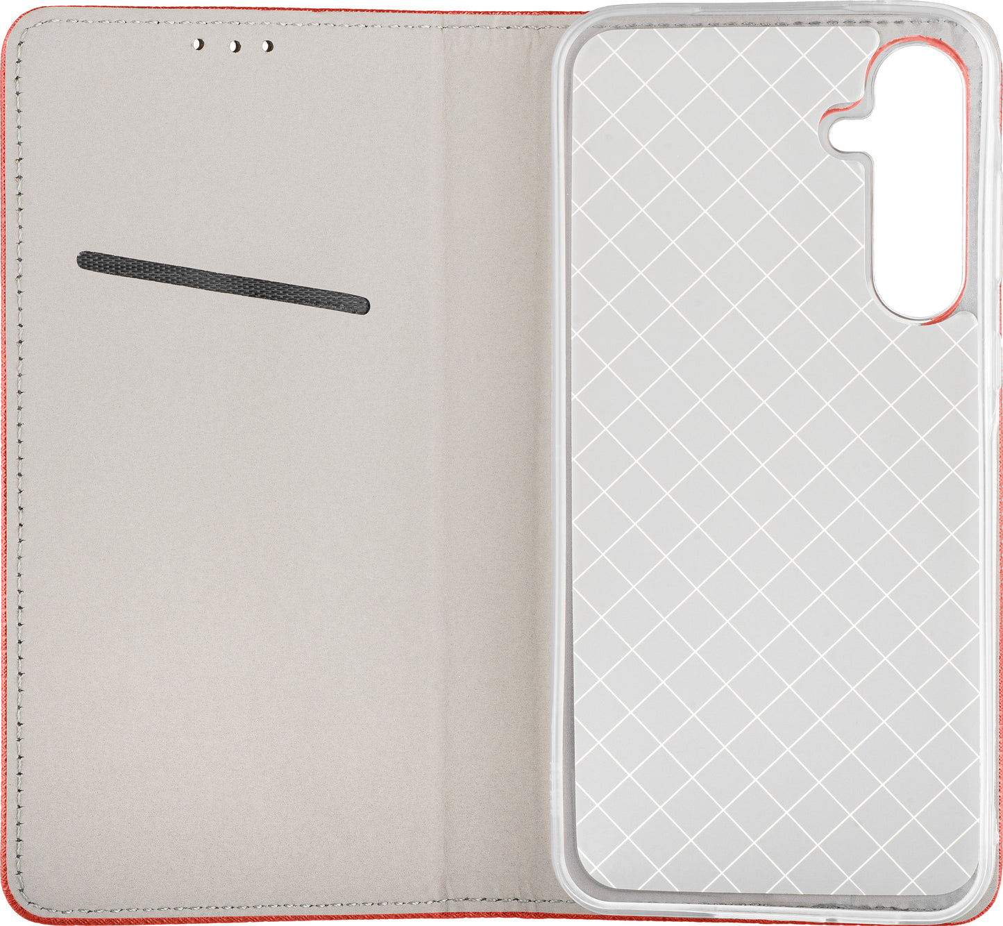 Fodral för Samsung Galaxy A26 A266, OEM, Smart Magnet, Röd