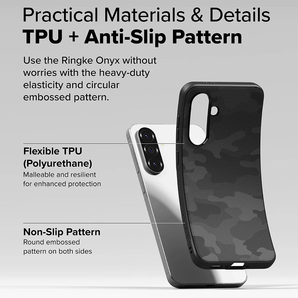 Skyddsfodral för Samsung Galaxy A56 A566 / A36 A366, Ringke, Onyx Camo, Svart