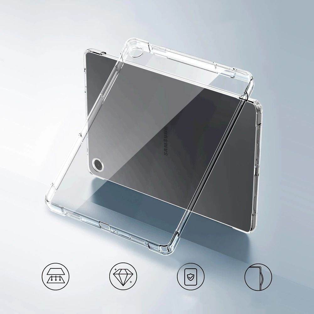 Case for Samsung Galaxy Tab A11 / Tab A9, Tech-Protect, Flexair, Transparent