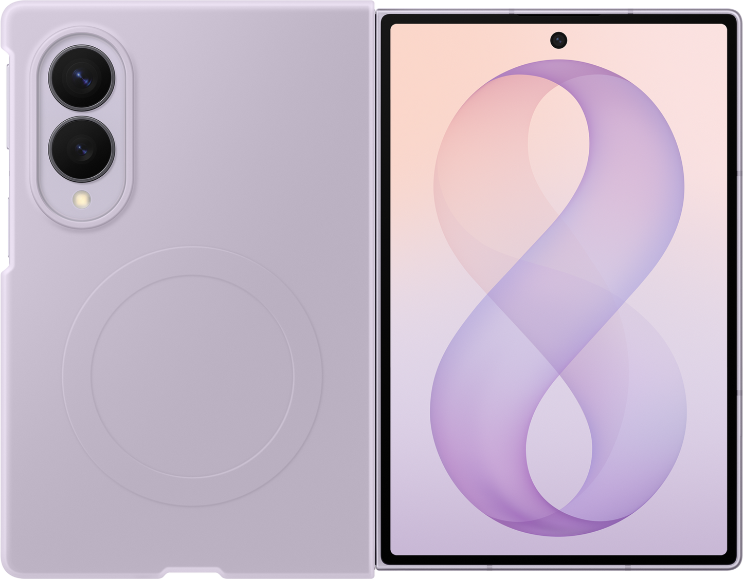 Fodral för Samsung Galaxy Z Fold8 F971, Silicone Magnet Case, Violet EF-EF971CVEGWW