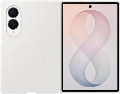 Fodral för Samsung Galaxy Z Fold8 F971, Silicone Magnet Case, Vit EF-EF971CWEGWW