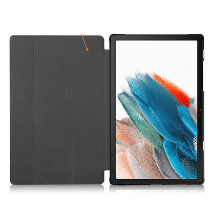 Fodral för Samsung Galaxy Tab A8 10.5 (2021), Tech-Protect, SmartCase Sad Cat, Flerfärgad