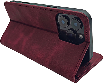 Fodral för Samsung Galaxy A18 5G A186 / A17 4G A175 / A17 5G A176 / A26 A266, OEM, Smart Suede, vinrött
