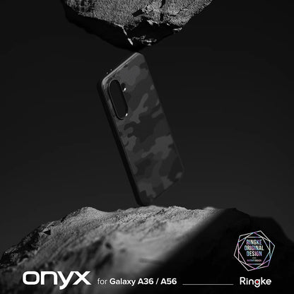 Skyddsfodral för Samsung Galaxy A56 A566 / A36 A366, Ringke, Onyx Camo, Svart