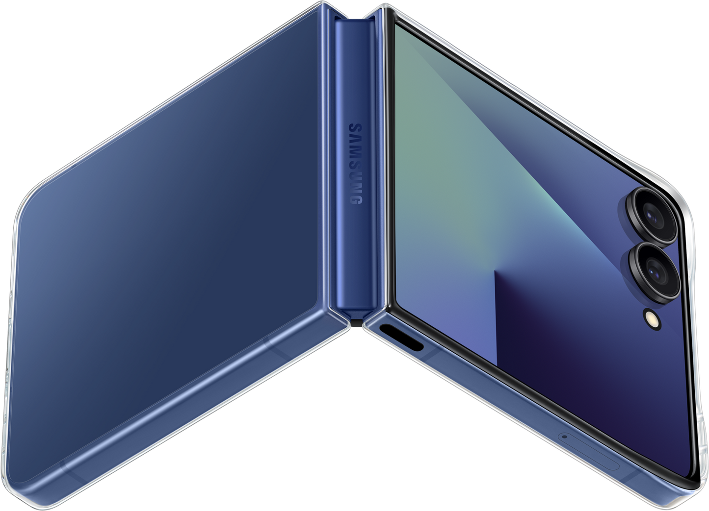 Skyddsfodral för Samsung Galaxy Z Flip7 F766, Clear Case, Transparent EF-AF766CTEGWW