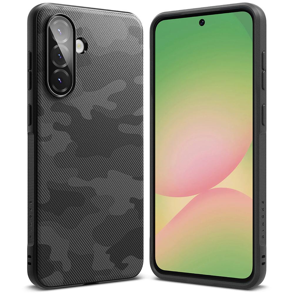 Skyddsfodral för Samsung Galaxy A56 A566 / A36 A366, Ringke, Onyx Camo, Svart