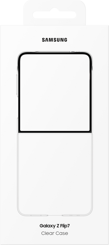Skyddsfodral för Samsung Galaxy Z Flip7 F766, Clear Case, Transparent EF-AF766CTEGWW