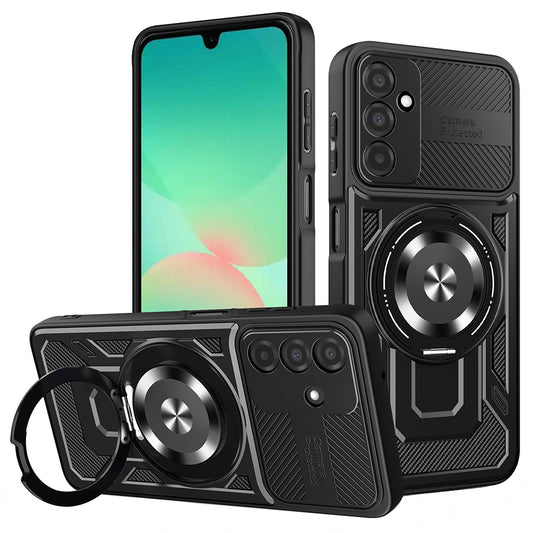 Fodral för Samsung Galaxy A26 A266, Techsuit, RuggedCam, Svart