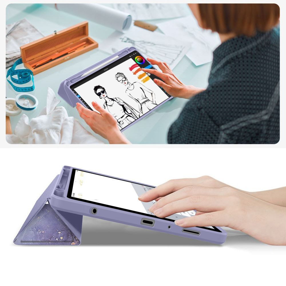 Fodral för Samsung Galaxy Tab A11+ / Tab A9+, Tech-Protect, SC PEN Hybrid, Lila