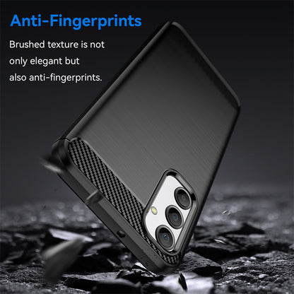 Fodral för Samsung Galaxy A05s A057, Techsuit, Kolfiber, Svart