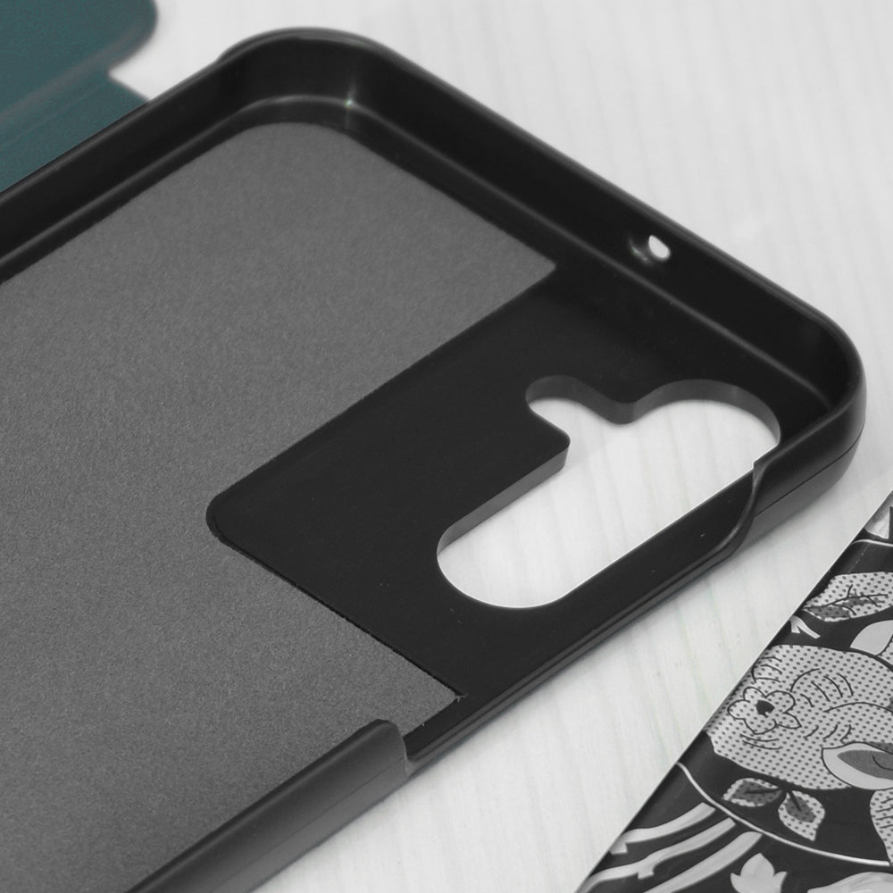 Fodral för Samsung Galaxy A05s A057, Techsuit, eFold, Grön