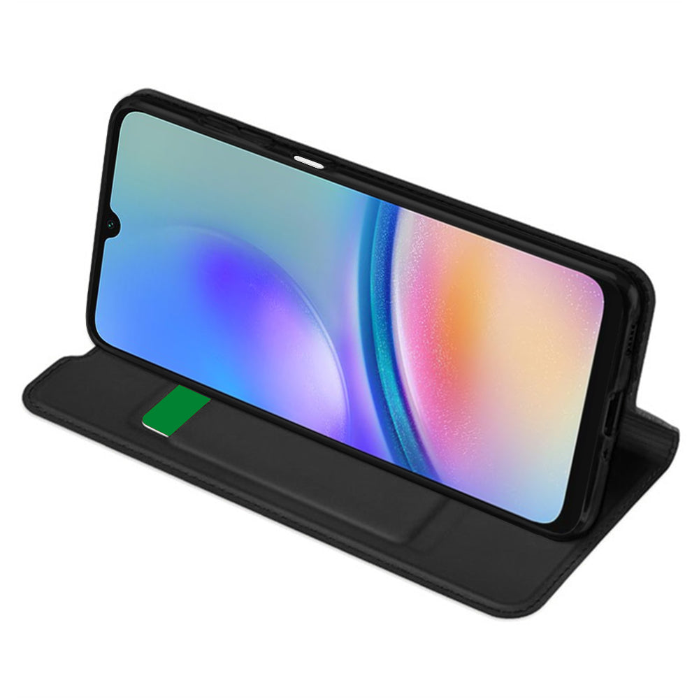 Fodral för Samsung Galaxy A05s A057, Techsuit, Magskin Book, Svart