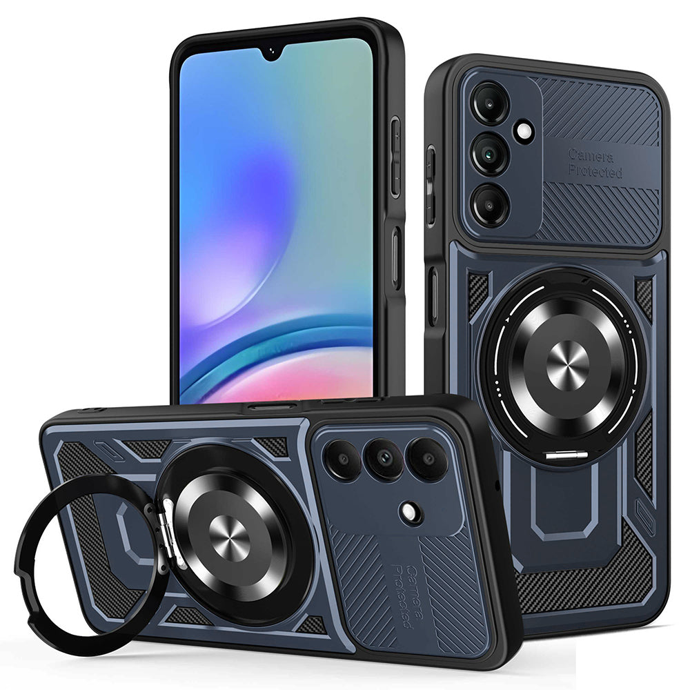 Fodral för Samsung Galaxy A05s A057, Techsuit, RuggedCam, Blå