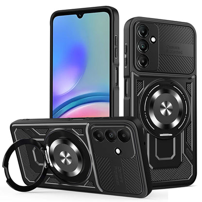 Fodral för Samsung Galaxy A05s A057, Techsuit, RuggedCam, Svart