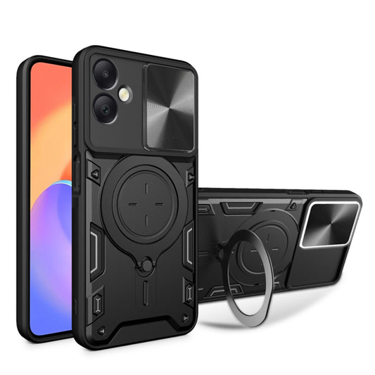 Fodral för Samsung Galaxy A06 A065, Techsuit, CamGuard Pro, Svart