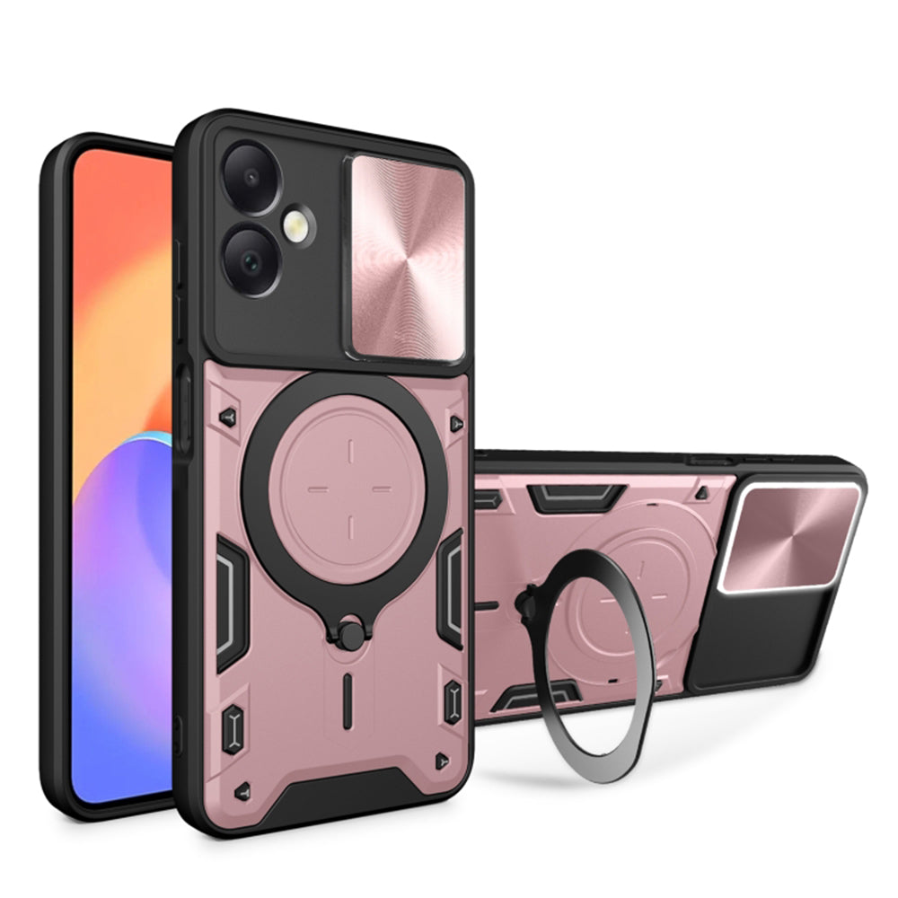 Fodral för Samsung Galaxy A06 A065, Techsuit, CamGuard Pro, Roséguld