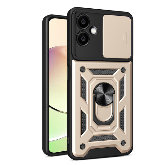 Fodral för Samsung Galaxy A06 A065, Techsuit, CamShield, Guldig