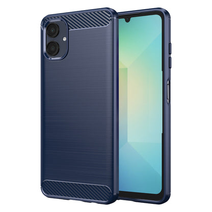 Fodral för Samsung Galaxy A06 A065, Techsuit, Kolfiber, Blå