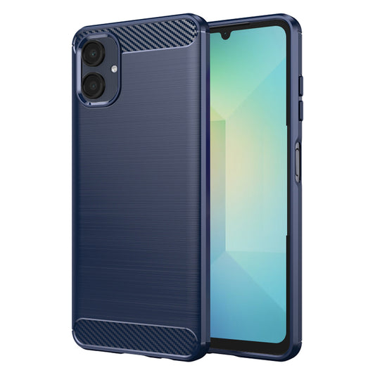 Fodral för Samsung Galaxy A06 A065, Techsuit, Kolfiber, Blå