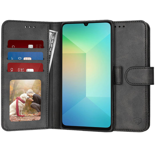 Fodral för Samsung Galaxy A06 A065, Techsuit, Diary Book, Svart