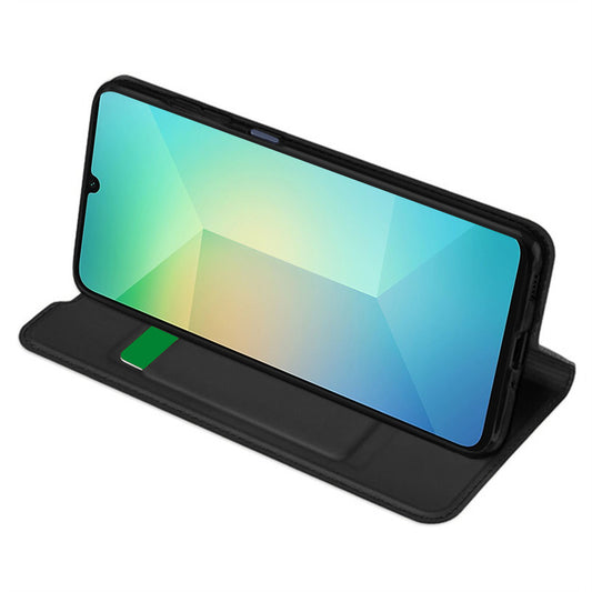 Fodral för Samsung Galaxy A06 A065, Techsuit, Magskin Book, Svart
