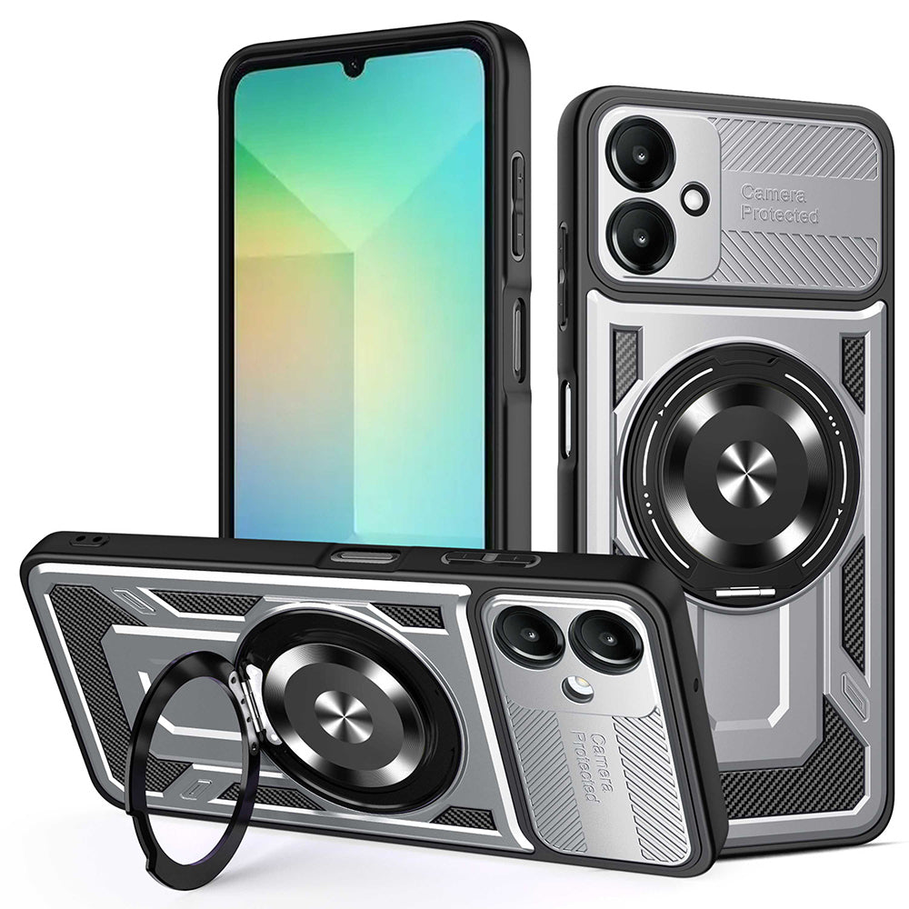 Fodral för Samsung Galaxy A06 A065, Techsuit, RuggedCam, Grå