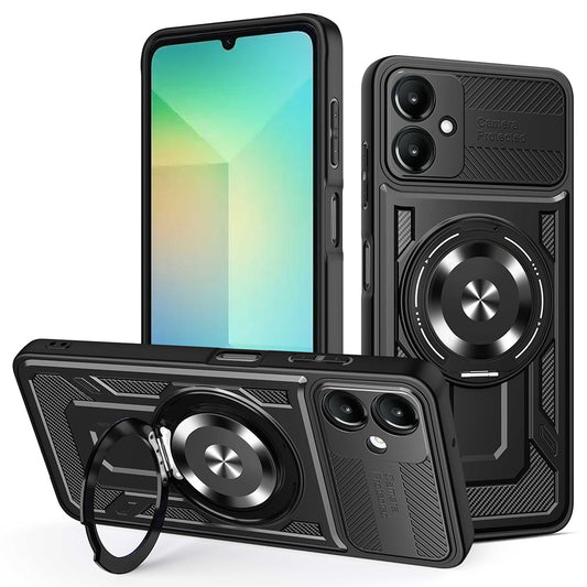 Fodral för Samsung Galaxy A06 A065, Techsuit, RuggedCam, Svart