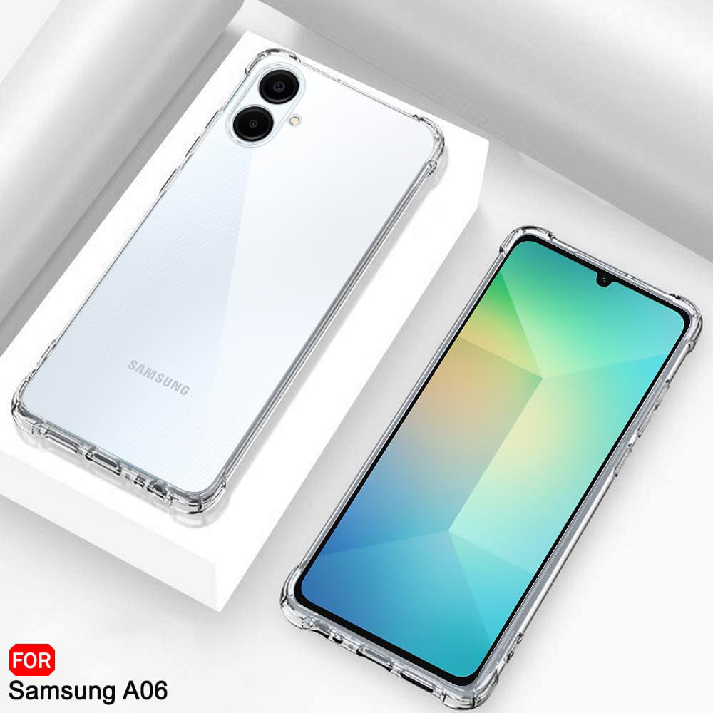 Fodral för Samsung Galaxy A06 A065, Techsuit, Stötsäker Klar, Transparent