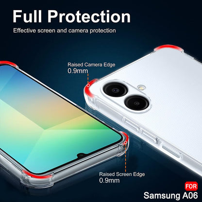 Fodral för Samsung Galaxy A06 A065, Techsuit, Stötsäker Klar, Transparent