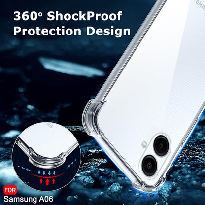 Fodral för Samsung Galaxy A06 A065, Techsuit, Stötsäker Klar, Transparent