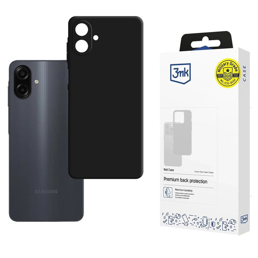 Fodral för Samsung Galaxy A07 4G A075, 3MK, Matt svart